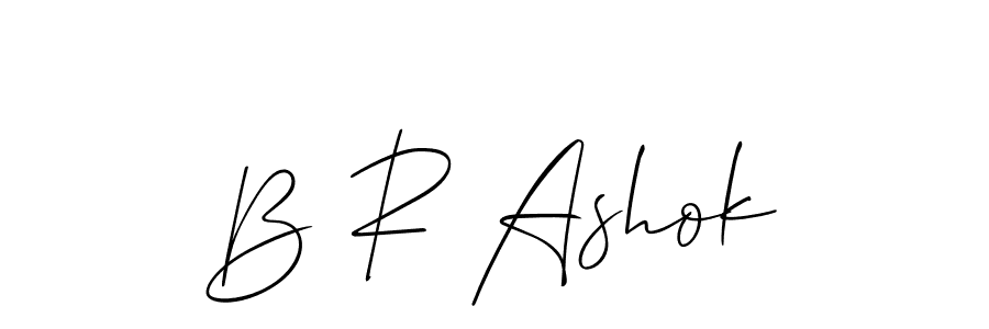 if you are searching for the best signature style for your name B R Ashok. so please give up your signature search. here we have designed multiple signature styles  using Allison_Script. B R Ashok signature style 2 images and pictures png