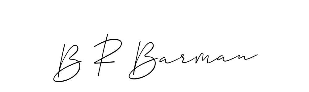 if you are searching for the best signature style for your name B R Barman. so please give up your signature search. here we have designed multiple signature styles  using Allison_Script. B R Barman signature style 2 images and pictures png