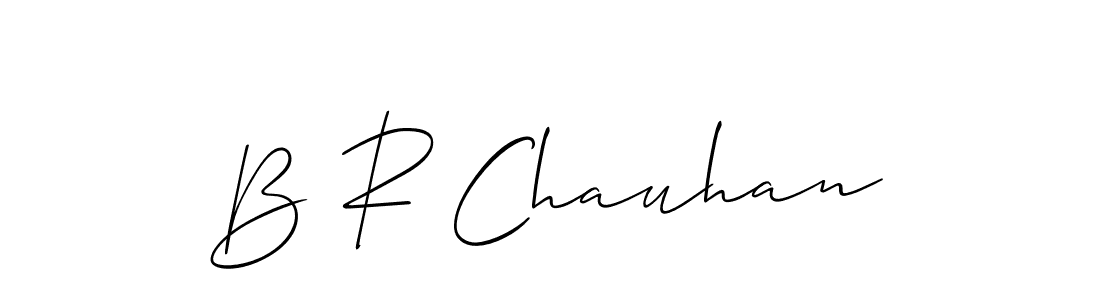 How to make B R Chauhan signature? Allison_Script is a professional autograph style. Create handwritten signature for B R Chauhan name. B R Chauhan signature style 2 images and pictures png