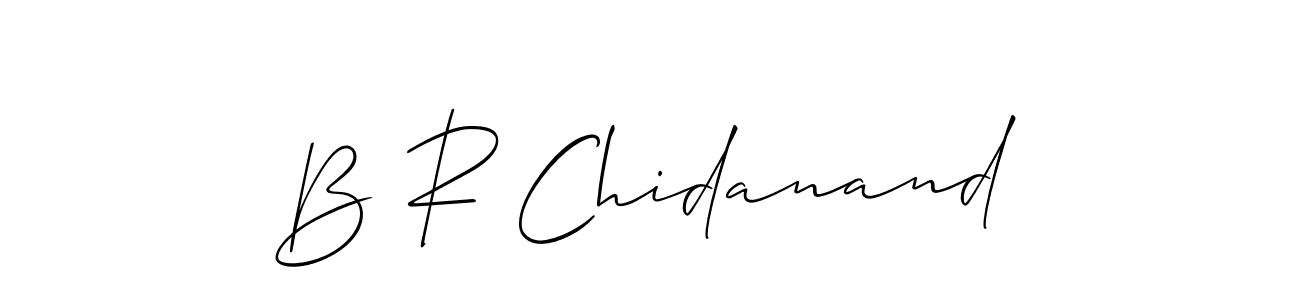 B R Chidanand stylish signature style. Best Handwritten Sign (Allison_Script) for my name. Handwritten Signature Collection Ideas for my name B R Chidanand. B R Chidanand signature style 2 images and pictures png