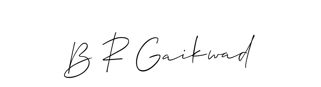 How to make B R Gaikwad signature? Allison_Script is a professional autograph style. Create handwritten signature for B R Gaikwad name. B R Gaikwad signature style 2 images and pictures png