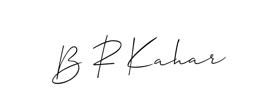 Make a beautiful signature design for name B R Kahar. Use this online signature maker to create a handwritten signature for free. B R Kahar signature style 2 images and pictures png