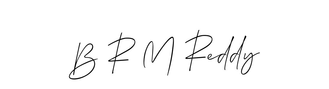 You should practise on your own different ways (Allison_Script) to write your name (B R M Reddy) in signature. don't let someone else do it for you. B R M Reddy signature style 2 images and pictures png