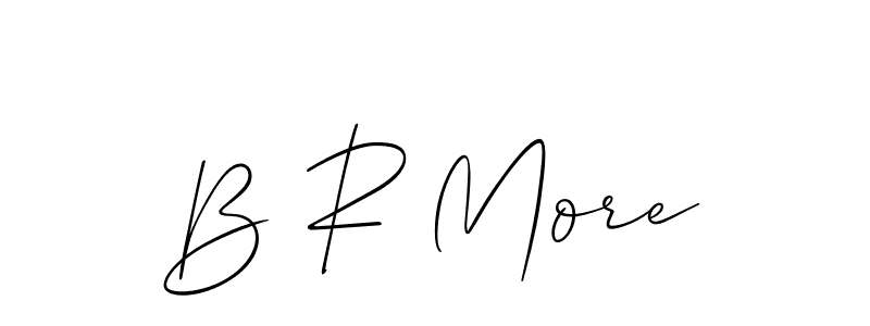 Make a beautiful signature design for name B R More. Use this online signature maker to create a handwritten signature for free. B R More signature style 2 images and pictures png