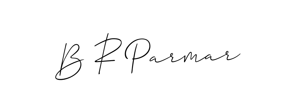 Create a beautiful signature design for name B R Parmar. With this signature (Allison_Script) fonts, you can make a handwritten signature for free. B R Parmar signature style 2 images and pictures png