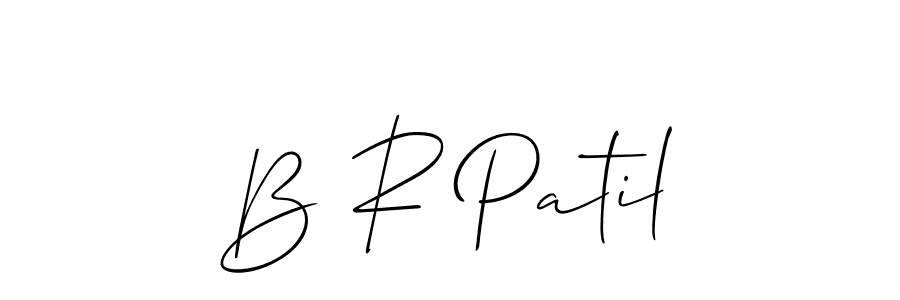 Also You can easily find your signature by using the search form. We will create B R Patil name handwritten signature images for you free of cost using Allison_Script sign style. B R Patil signature style 2 images and pictures png