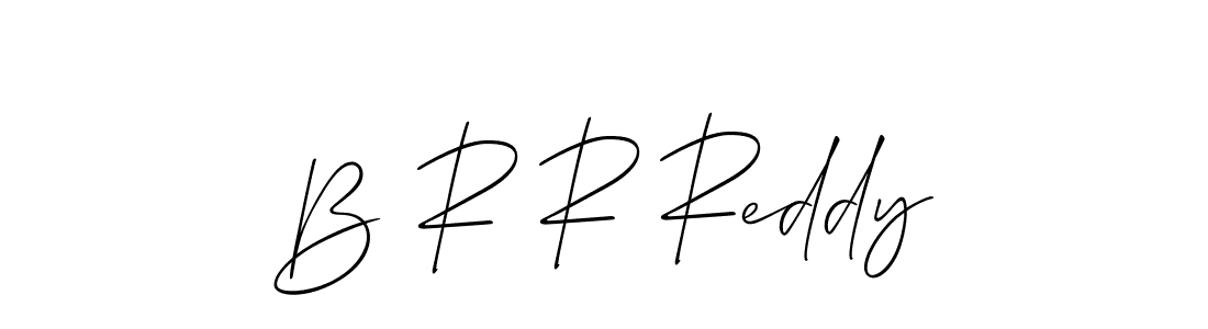 You should practise on your own different ways (Allison_Script) to write your name (B R R Reddy) in signature. don't let someone else do it for you. B R R Reddy signature style 2 images and pictures png