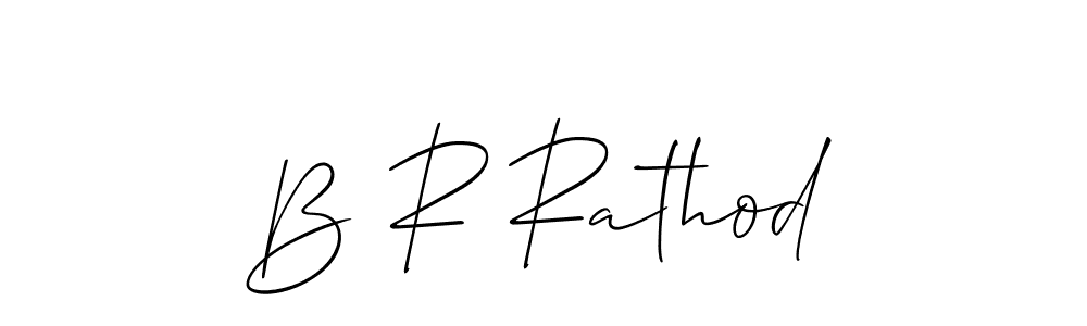 if you are searching for the best signature style for your name B R Rathod. so please give up your signature search. here we have designed multiple signature styles  using Allison_Script. B R Rathod signature style 2 images and pictures png