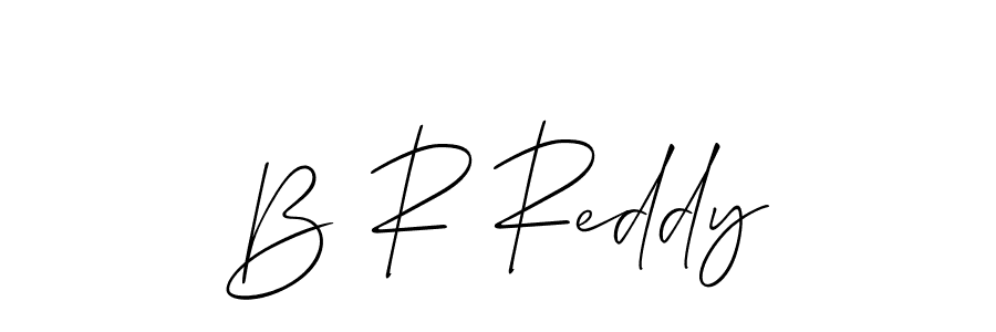 How to make B R Reddy name signature. Use Allison_Script style for creating short signs online. This is the latest handwritten sign. B R Reddy signature style 2 images and pictures png