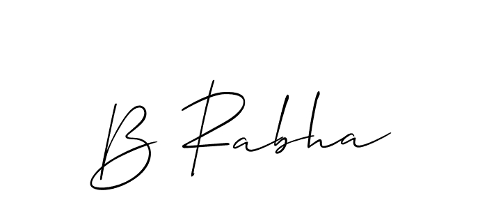 Use a signature maker to create a handwritten signature online. With this signature software, you can design (Allison_Script) your own signature for name B Rabha. B Rabha signature style 2 images and pictures png