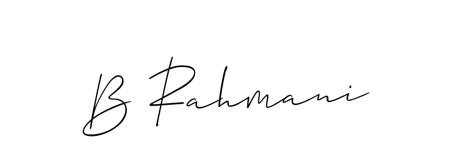 B Rahmani stylish signature style. Best Handwritten Sign (Allison_Script) for my name. Handwritten Signature Collection Ideas for my name B Rahmani. B Rahmani signature style 2 images and pictures png