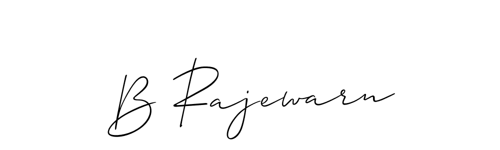 How to make B Rajewarn signature? Allison_Script is a professional autograph style. Create handwritten signature for B Rajewarn name. B Rajewarn signature style 2 images and pictures png