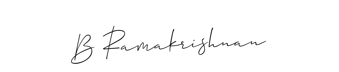 B Ramakrishnan stylish signature style. Best Handwritten Sign (Allison_Script) for my name. Handwritten Signature Collection Ideas for my name B Ramakrishnan. B Ramakrishnan signature style 2 images and pictures png