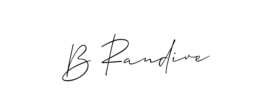 Once you've used our free online signature maker to create your best signature Allison_Script style, it's time to enjoy all of the benefits that B Randive name signing documents. B Randive signature style 2 images and pictures png