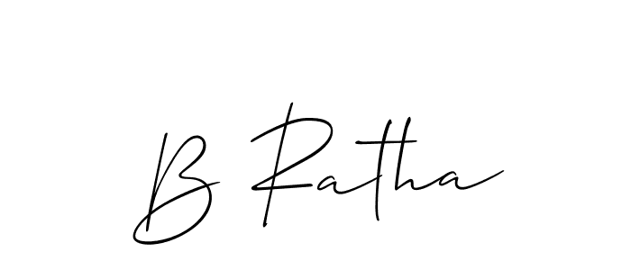 B Ratha stylish signature style. Best Handwritten Sign (Allison_Script) for my name. Handwritten Signature Collection Ideas for my name B Ratha. B Ratha signature style 2 images and pictures png