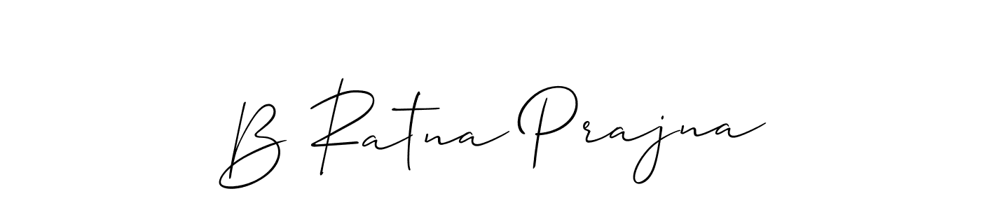 How to Draw B Ratna Prajna signature style? Allison_Script is a latest design signature styles for name B Ratna Prajna. B Ratna Prajna signature style 2 images and pictures png