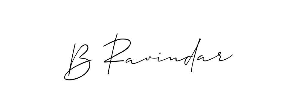 Also You can easily find your signature by using the search form. We will create B Ravindar name handwritten signature images for you free of cost using Allison_Script sign style. B Ravindar signature style 2 images and pictures png