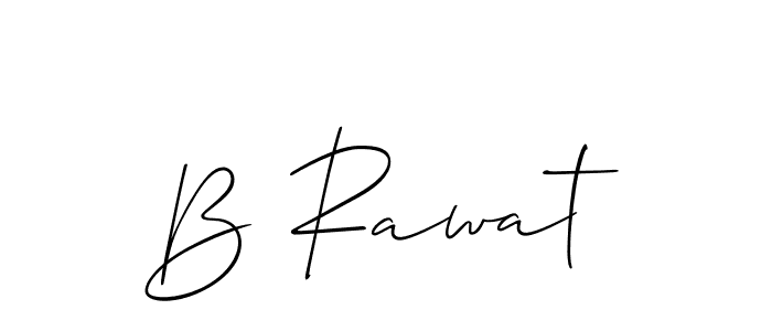 Make a beautiful signature design for name B Rawat. Use this online signature maker to create a handwritten signature for free. B Rawat signature style 2 images and pictures png