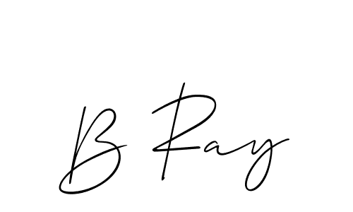 Create a beautiful signature design for name B Ray. With this signature (Allison_Script) fonts, you can make a handwritten signature for free. B Ray signature style 2 images and pictures png