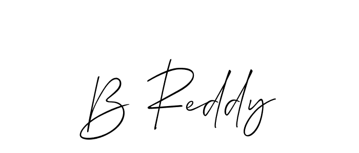 Also we have B Reddy name is the best signature style. Create professional handwritten signature collection using Allison_Script autograph style. B Reddy signature style 2 images and pictures png