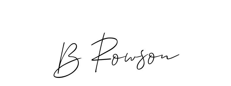 How to Draw B Rowson signature style? Allison_Script is a latest design signature styles for name B Rowson. B Rowson signature style 2 images and pictures png