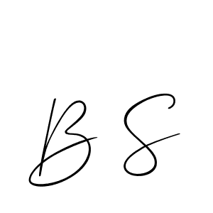 Create a beautiful signature design for name B S. With this signature (Allison_Script) fonts, you can make a handwritten signature for free. B S signature style 2 images and pictures png