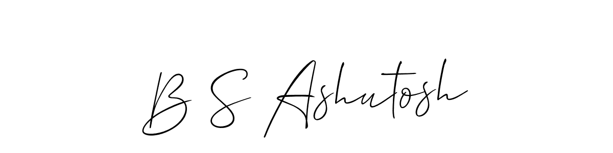 Also You can easily find your signature by using the search form. We will create B S Ashutosh name handwritten signature images for you free of cost using Allison_Script sign style. B S Ashutosh signature style 2 images and pictures png