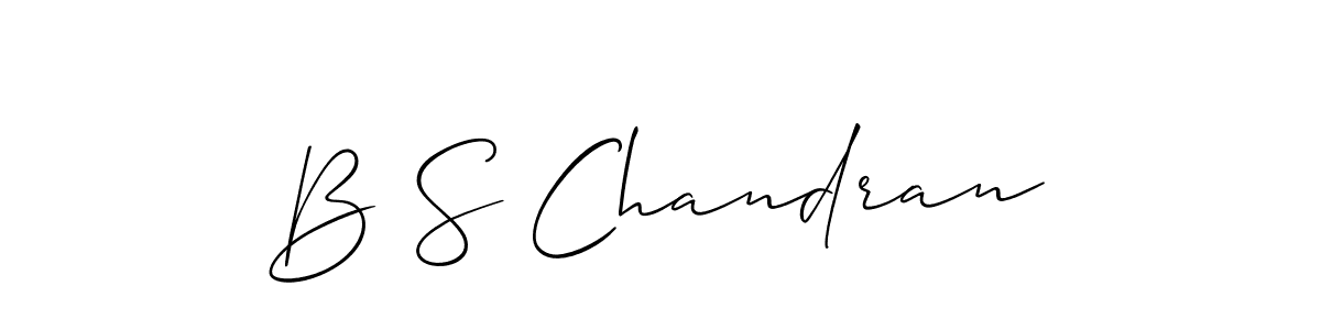 Best and Professional Signature Style for B S Chandran. Allison_Script Best Signature Style Collection. B S Chandran signature style 2 images and pictures png