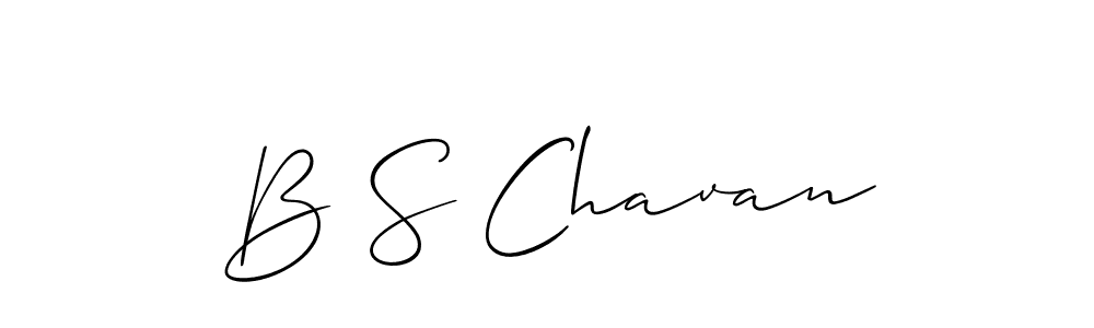 Use a signature maker to create a handwritten signature online. With this signature software, you can design (Allison_Script) your own signature for name B S Chavan. B S Chavan signature style 2 images and pictures png