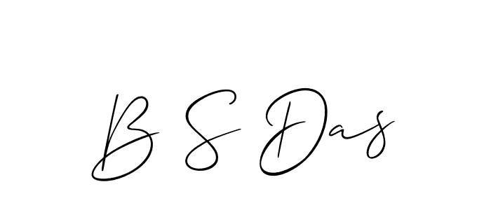 Make a beautiful signature design for name B S Das. Use this online signature maker to create a handwritten signature for free. B S Das signature style 2 images and pictures png