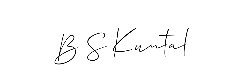 Here are the top 10 professional signature styles for the name B S Kuntal. These are the best autograph styles you can use for your name. B S Kuntal signature style 2 images and pictures png