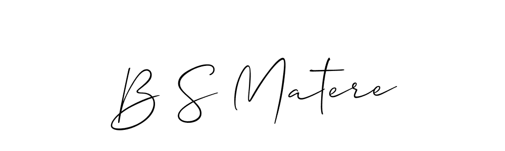 Once you've used our free online signature maker to create your best signature Allison_Script style, it's time to enjoy all of the benefits that B S Matere name signing documents. B S Matere signature style 2 images and pictures png