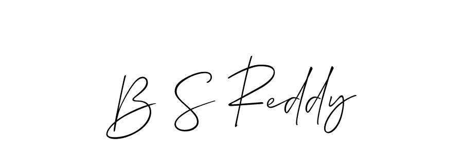 Also You can easily find your signature by using the search form. We will create B S Reddy name handwritten signature images for you free of cost using Allison_Script sign style. B S Reddy signature style 2 images and pictures png