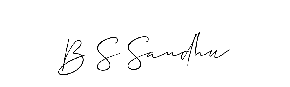 Also You can easily find your signature by using the search form. We will create B S Sandhu name handwritten signature images for you free of cost using Allison_Script sign style. B S Sandhu signature style 2 images and pictures png