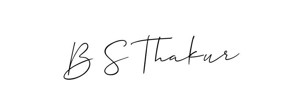 Create a beautiful signature design for name B S Thakur. With this signature (Allison_Script) fonts, you can make a handwritten signature for free. B S Thakur signature style 2 images and pictures png