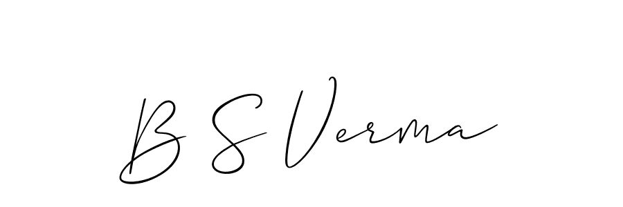 How to Draw B S Verma signature style? Allison_Script is a latest design signature styles for name B S Verma. B S Verma signature style 2 images and pictures png