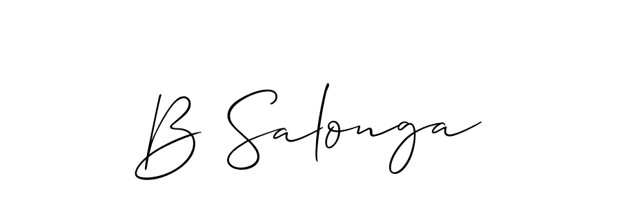 Make a beautiful signature design for name B Salonga. Use this online signature maker to create a handwritten signature for free. B Salonga signature style 2 images and pictures png