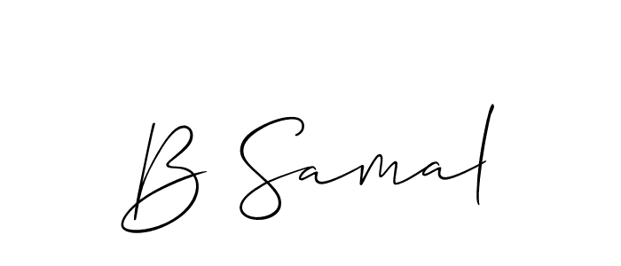 Make a short B Samal signature style. Manage your documents anywhere anytime using Allison_Script. Create and add eSignatures, submit forms, share and send files easily. B Samal signature style 2 images and pictures png