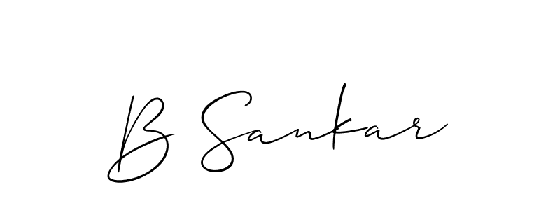 if you are searching for the best signature style for your name B Sankar. so please give up your signature search. here we have designed multiple signature styles  using Allison_Script. B Sankar signature style 2 images and pictures png