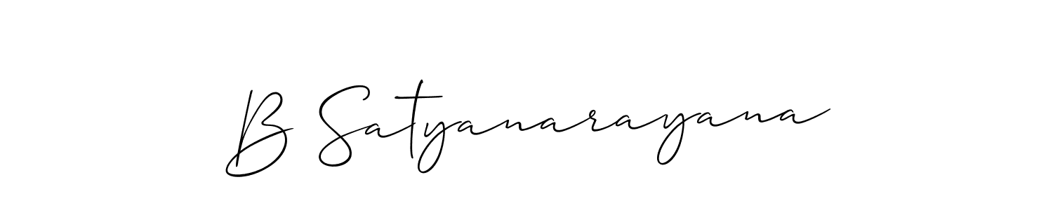 Make a short B Satyanarayana signature style. Manage your documents anywhere anytime using Allison_Script. Create and add eSignatures, submit forms, share and send files easily. B Satyanarayana signature style 2 images and pictures png
