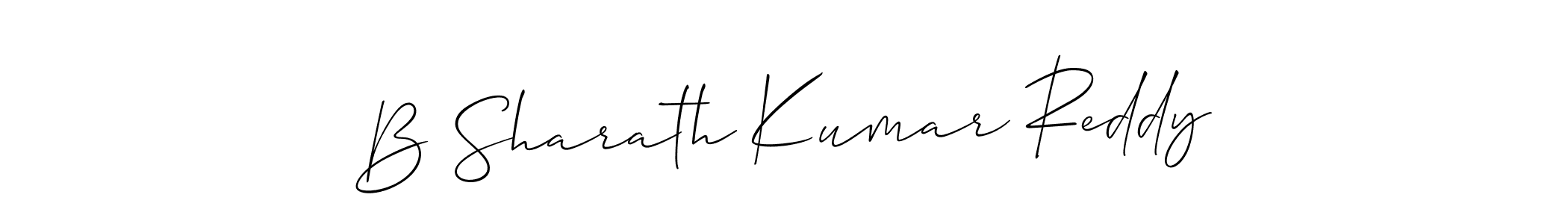 You should practise on your own different ways (Allison_Script) to write your name (B Sharath Kumar Reddy) in signature. don't let someone else do it for you. B Sharath Kumar Reddy signature style 2 images and pictures png