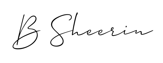 Stand out with a creative autograph for B Sheerin. The Allison_Script styling blends modern aesthetics with classic signature flourishes. B Sheerin signature style 2 images and pictures png