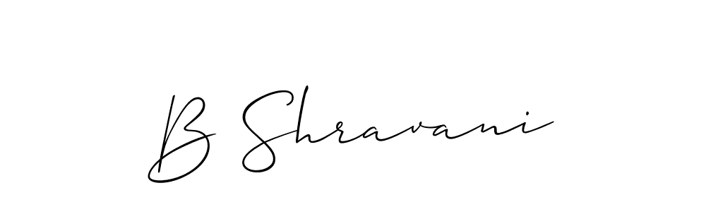 Also we have B Shravani name is the best signature style. Create professional handwritten signature collection using Allison_Script autograph style. B Shravani signature style 2 images and pictures png