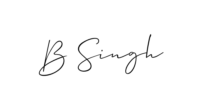 Once you've used our free online signature maker to create your best signature Allison_Script style, it's time to enjoy all of the benefits that B Singh name signing documents. B Singh signature style 2 images and pictures png