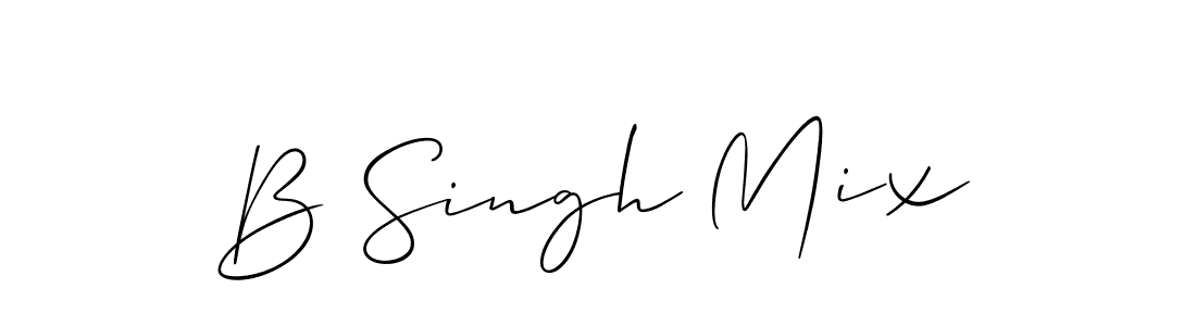 Create a beautiful signature design for name B Singh Mix. With this signature (Allison_Script) fonts, you can make a handwritten signature for free. B Singh Mix signature style 2 images and pictures png