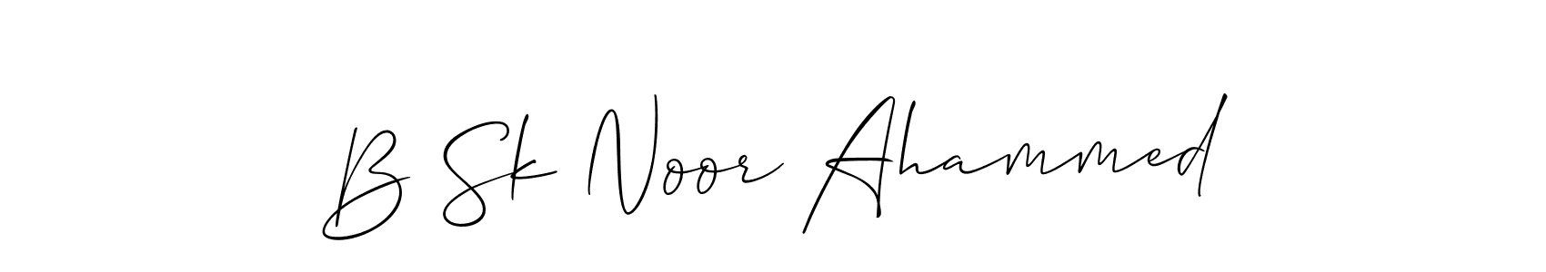 This is the best signature style for the B Sk Noor Ahammed name. Also you like these signature font (Allison_Script). Mix name signature. B Sk Noor Ahammed signature style 2 images and pictures png