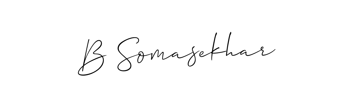 Make a beautiful signature design for name B Somasekhar. Use this online signature maker to create a handwritten signature for free. B Somasekhar signature style 2 images and pictures png