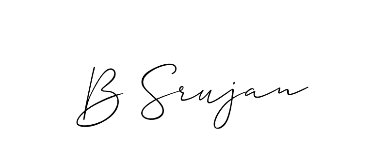 See photos of B Srujan official signature by Spectra . Check more albums & portfolios. Read reviews & check more about Allison_Script font. B Srujan signature style 2 images and pictures png