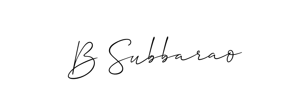 Make a beautiful signature design for name B Subbarao. Use this online signature maker to create a handwritten signature for free. B Subbarao signature style 2 images and pictures png
