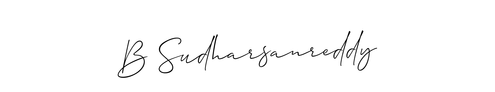 You should practise on your own different ways (Allison_Script) to write your name (B Sudharsanreddy) in signature. don't let someone else do it for you. B Sudharsanreddy signature style 2 images and pictures png
